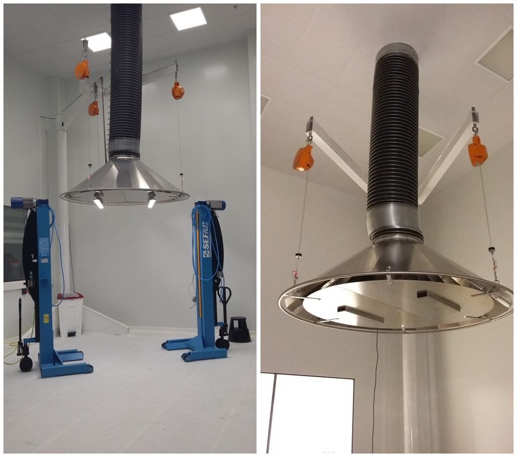 hotte aspiration laboratoire aluminium